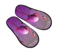 Ciabatte Fenicotteri Rosa Tra Le Ninfee Comode Scarpe Di Cotone Morbide Scarpe Da Casa Per Casa Invernale Hotel L