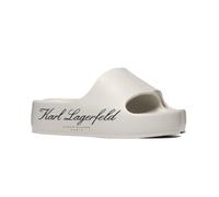 Ciabatte in Pelle Bianca Kobo II di KARL LAGERFELD