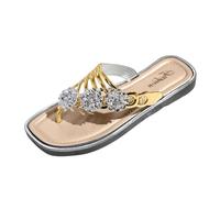 Ciabatte Infradito Donna con Fiori di Strass, Sandali Bassi Eleganti per Estate, Comodi e Leggeri per Passeggiate, Ideali per Look Casual e Occasioni Speciali per accompagnarti nelle tue serate