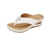 Ciabatte Infradito Donna Estive Ortopediche con Zeppa Eleganti Comode Sandali Spiaggia Piscina Moda Leggere Supporto Arco Plantare Flip Flop Doccia Mare Pantofole Aperte Antiscivolo Gomma Suole