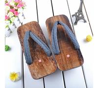 Ciabatte Infradito In Legno Geta Kimono Giapponese Uomo Multicolore Wave