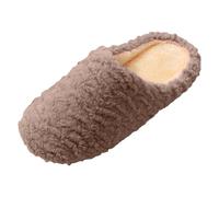Ciabatte Invernali, Ciabatte Chiuse Donna, Comode Calde Ciabatte Antiscivolo Slippers per Hotel Casa Spa Autunno Inverno Pantofole Lana Cotta Donna Ciabatte Memory Foam Pantofole Donna Calde