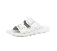 Ciabatte Mare Donna Doppia Fascia con Fibbia Regolabile, Bianco, 39