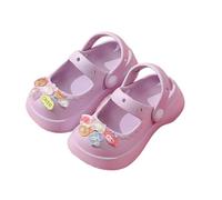 Ciabatte Mary Jane per Bambine Sandali Estivi con Fiocco Infradito da Interno Punte Chiusa Genitori e Figli Fascia Undici Anni (Purple-b, 4-5 Years)