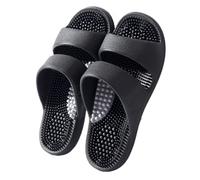 Ciabatte Massaggianti Per Agopressione Per Alleviare La Fascite Plantare E La Neuropatia, Ciabatte Antiscivolo Da Riflessologia Plantare Con Noduli Stimolanti(Black,38/39 EU)