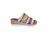 Ciabatte multicolor con zeppa Gianmarco Venturi