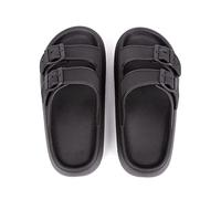 Ciabatte Nuvola Donna Morbide Personalità della moda Pantofole con fondo spesso Sandali Infradito Coppia Estate Donna Sandali da interno for esterni Sandali da esterno Estate Beach Slide(Nero,44-45)