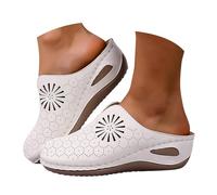 Ciabatte Ortopediche Donna Eleganti Comode Pantofole Ortopediche Donna Ciabatte Ortopedico Sanitarie per Fascite Plantare Leggeri Con Plateau Sandali Pantofole da Casa e Camminare Antiscivolo