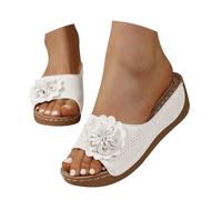 Ciabatte Ortopediche Donna Estive Comode Pantofole Antiscivolo Leggere Anatomiche Sandali Pianta Larga Comode Ciabatte In Gomma Eleganti Con Zeppa Basse Casual Slippers Da Casa Piscina Spiaggia