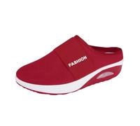 Ciabatte Ortopediche Donna Estive Scarpe Ortopediche Donna con Cuscino d'Aria Slip on Morbido e Comodo Pantofole in Rete Antiscivolo Traspiranti a Punta Chiusa Scarpe da Passeggio Leggere Casa Casual