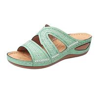 Ciabatte Ortopediche Donna Estivi Vendita Sandali con Zeppa Donna Comode Supporto Arco Plantare Pantofole Eleganti Leggere Plateau Scarpe con Tacco Wedges Antiscivolo Suole Sandalo per Camminare