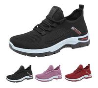 ciabatte ortopediche donna,sandalo ortopedico donna,Women's Mesh Casual Shoes Spring Summer And Autumn Fly Woven Breathable Casual Shoes Lightweight Mesh Shoes Walking Sports Casual (Black, 40)