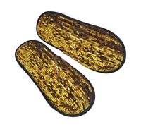 Ciabatte Paillettes Dorate Scintillanti Comode Pantofole Antiscivo Cotone Pantofole Per Unisex Hotel Casa M