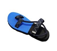 Ciabatte Piatte da Uomo Esterni, Sandali Estivi Traspiranti con Cinturino Incrociato Regolabile per Alleviare L'alluce Valgo, Sandali Infradito Sportivi Impermeabili Il Tempo Libero(Blue,43 EU)