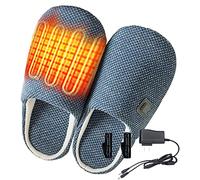 Ciabatte Riscaldate Scaldapiedi Elettrico con Batteria, Pantofole Riscaldate da Donna Uomo Pantofole Calde Scaldapiedi Invernali Elettriche Ciabatte da Casa Invernali Calde con Interni Confortevoli
