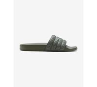 Ciabatte Roxy Slippy Embossed verde cachi donna - 36