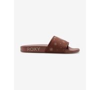 Ciabatte Roxy Slippy Print marrone scuro bianco donna - 38