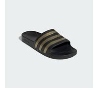 adidas Adilette Aqua Slides, Infradito Unisex - Adulto, Core Black Gold Metallic Core Black, 44.5 EU