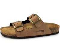 Ciabatte sandali con fibbie Goldstar GS800Q ecopelle cognac