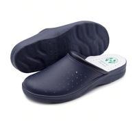 Ciabatte Sanitarie Anatomiche Per Uomo E Donna, Comode Pantofole Ortopediche Con Tomaia In Vera Pelle Traforata, MADE IN ITALY. Descrizione del prodottoQueste pantofole sanitarie anatomiche per uomo e