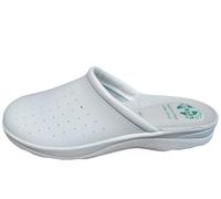 Ciabatte Sanitarie Anatomiche Uomo e Donna, Scarpe Pantofole Ortopediche Confortevoli con Tomaia traforata, Made in Italy (Bianco, Sistema Taglie Calzature EU, Adulto, Uomo, Numero, Media, 43)