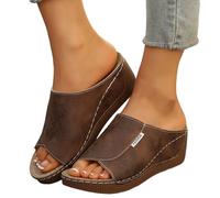 Ciabatte Sanitarie Donna, Ciabatte Ortopediche Estive Donna Comode Scarpe Sandalo Eleganti Aperte Ciabatta Sandals Antiscivolo Con Zeppa Pantofole Sneakers Casa Leggeri Ortopedici, 38