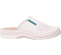 Ciabatte Sanitarie Uomo Fly Flot Ciabatta Sanitaria Elastici Bianco Bianche Bianca Blu Ospedale FLY FLOT Art 24182 (45, Bianco)