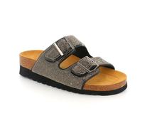 Ciabatte strappo Grünland Hola CB3291-M7 nero con brillantini zeppa 4,5cm SCONTO