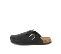Grunland Ciabatta puntachiusa in Pelle ingrassata | BOBO CB2224 Nero 42