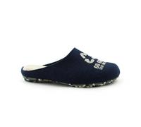 Ciabatte Uomo riciclate scritta "Go green save our Planet" vegan shoes - Colore: Blu, Taglia: 40