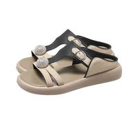 Ciabatte Zeppa Donna Estive Sandali Tacco Basso Sandali Estivi con Supporto Plantare Eco-Friendly Materiale Riciclato Passeggiata Con Il Cane Villaggio Turistico