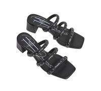 Ciabattine con tacco Zoe Double Nero 40