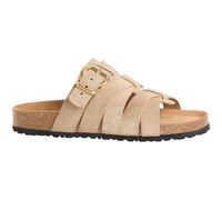 Ciabattine piatte in pelle Marrone 38