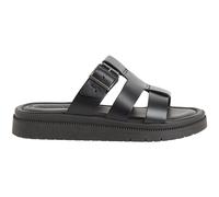 Ciabattine piatte in pelle Nero 39