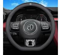 CIADAZ Auto Coprivolante per MG ZS 2021 2022 2023,Copristerzo Copertura Protettiva Volante Allestimenti Antiscivolo Traspirante Interni Accessori Decorazione,D Shape-Black