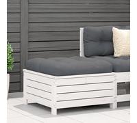 CIADAZ Sgabello da giardino con cuscino in legno massello di pino bianco, mobile esterno, terrazza sgabello, sgabello esterno, sgabello alto, mobile bar - 844927