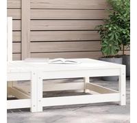 CIADAZ Sgabello da giardino in legno massello di pino bianco 70 x 70 x 30 cm, mobile esterno, terrazza, sgabello, sgabello esterno, sgabello alto, mobile bar - 837936