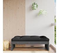 CIADAZ Sgabello da giardino in legno massello di pino grigio 120 x 80 cm, mobile esterno, terrazza, sgabello, sgabello esterno, sgabello alto, mobile bar - 825753