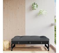 CIADAZ Sgabello da giardino in legno massello di pino nero 120 x 80 cm, mobile esterno, terrazza, sgabello, sgabello esterno, sgabello alto, mobile bar - 825713