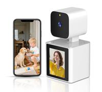 CIAJIE Telecamera di sicurezza domestica per interni, telecamera per animali domestici, telecamera per cani 1080P con video bidirezionale, monitor per anziani/bambina/bambina/bambina/animale domestico