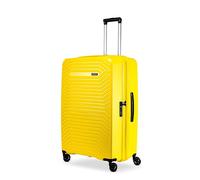 Ciak Roncato Passenger Trolley Grande 4 Ruote Rigido Ultraleggero con Zip Espandibile, Valigia da Viaggio in Polipropilene, Colore Giallo, chiusura TSA