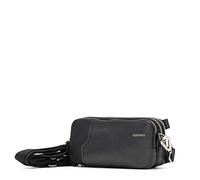 Ciak Roncato Pochette uomo da polso in Pelle Nero Borsello con polsino Marsupio da viaggio con 3 zip Astuccio