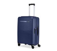 Ciak Roncato Valigia Passenger Media 4 Ruote Rigido Ultraleggero con Zip espandibile, chiusura TSA, misura M Colore Night Blue