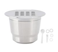 Cialda di caffè ricaricabile, filtro a capsula riutilizzabile in acciaio inox per macchine U, Citiz, Pixie, Le Cube, Maestria, Lattissima, Inissia, Concept, con anelli in