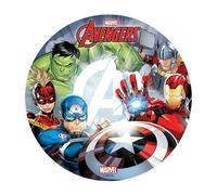 Cialda in Ostia Avengers, Captain Marvel, Hulk, Capitan America, Thor e Iron Man