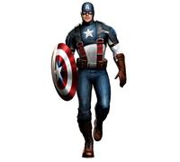 Cialda In Ostia Capitan America Supereroe Torta Decorazioni Dischi Commestibile