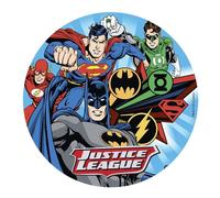 Cialda in Ostia Justice League,Batman, Superman, Flash,Lanterna Verde per Decora