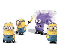 Cialda in Ostia Minions, Dave, Stuart, Minion Cattivo, Tom per Decorazione Torte
