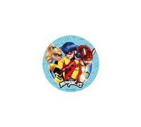 Cialda in Ostia Miraculous, Ladybug, Rena Rouge, Queen Bee per Decorazione Torte
