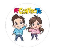 Cialda in Ostia per Decorazione Torte a tema Youtubers (Me Contro Te - Mod. O)